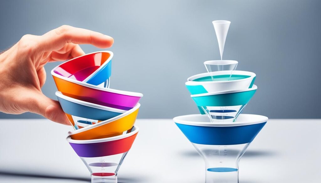 social media marketing funnel action stage